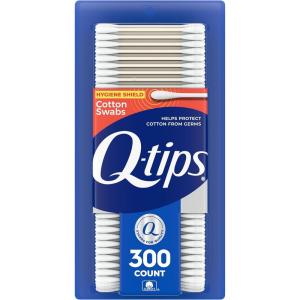 imageQtips Cotton Swabs Hygiene Shield For First Aid Beauty and Baby 100 Cotton 300 Count300 Count Pack of 1